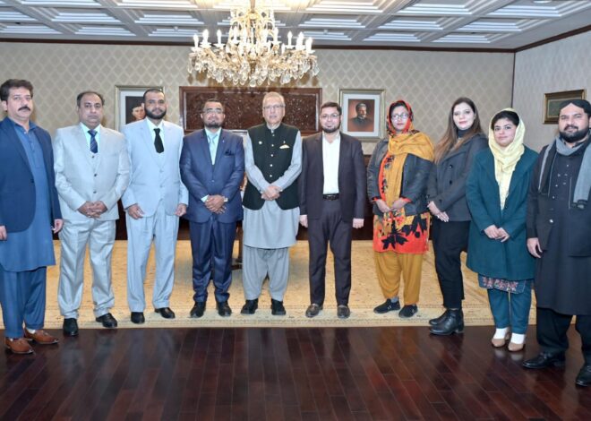 A high-profile delegation from the Institute of International Peace Leaders (IIPL) had the privilege of meeting with the esteemed President of the Islamic Republic of Pakistan