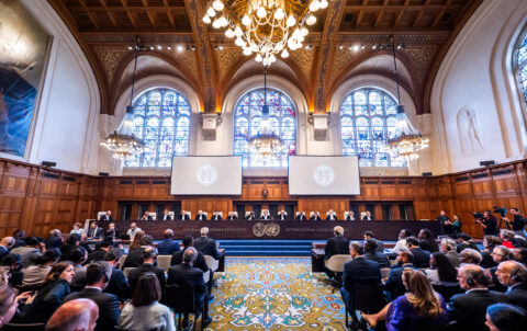 The International Court of Justice (ICJ) delivers its advisory opinion on the Obligations of States in respect of Climate Change, on Wednesday 23 July 2025, at the Peace Palace in The Hague
