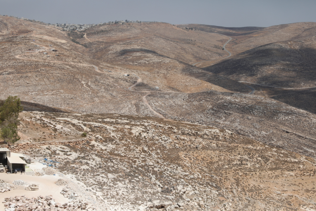 Roads amid hills