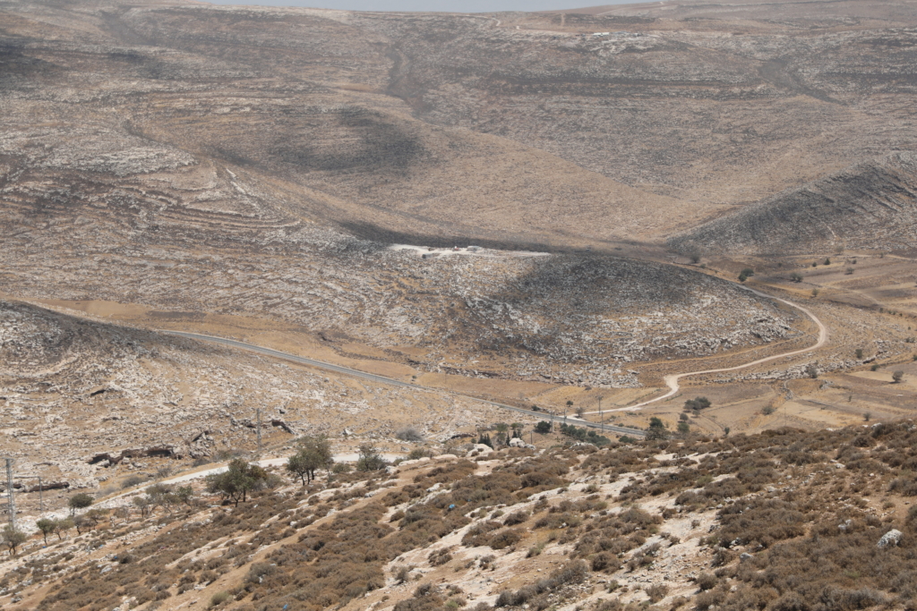 Roads amid hills