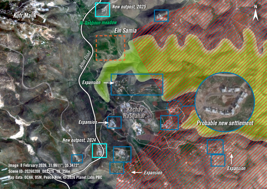 Annotated satellite image