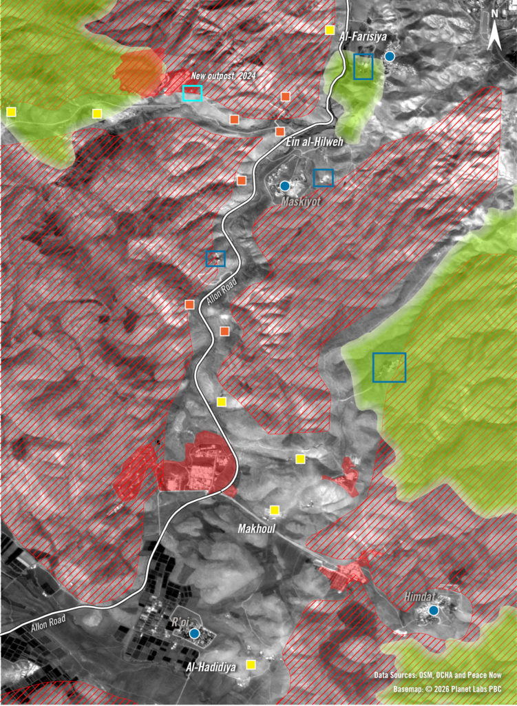 Annotated satellite imagery