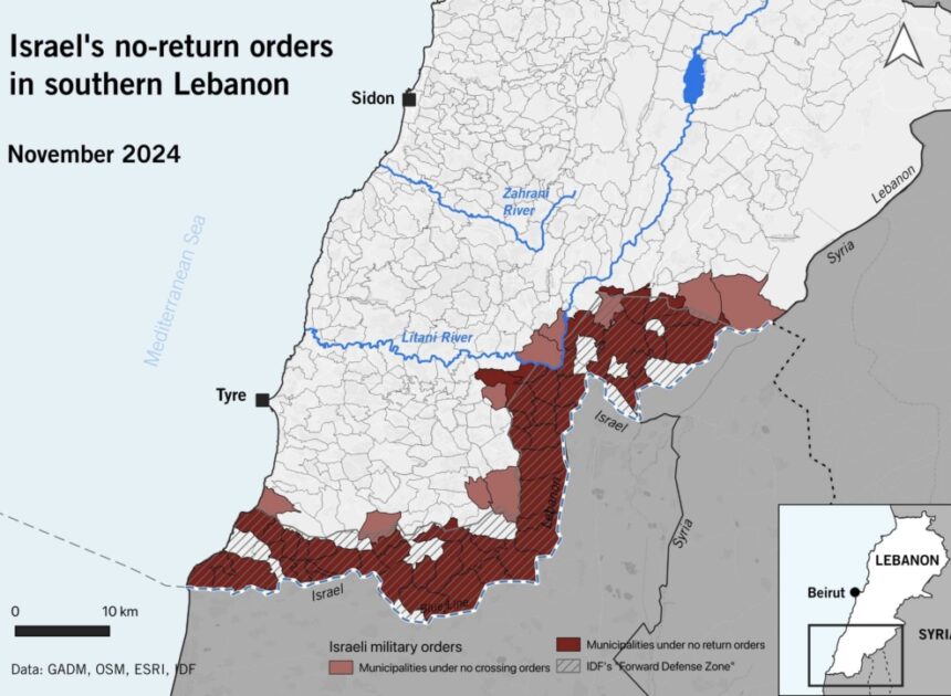 Lebanon: Israel radically expands use of unlawful mass ‘evacuation’ orders and commits war crime of unlawful transfer