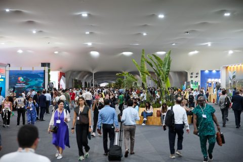 Inside the COP30 venue in Belem, Brazil on November 12, 2025